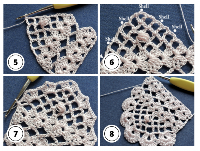 How to Crochet Alexandria Lace Stitch