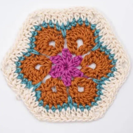 How To Make The Crochet African Flower Hexagon