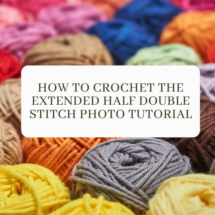 How to Crochet the Extended Half Double Stitch Photo Tutorial