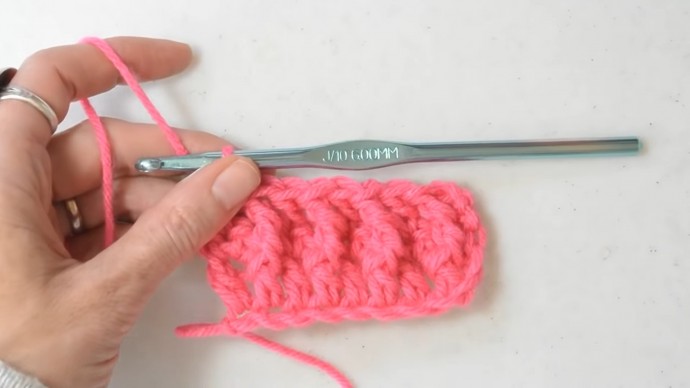 Raised Ripple Crochet Stitch Photo Tutorial