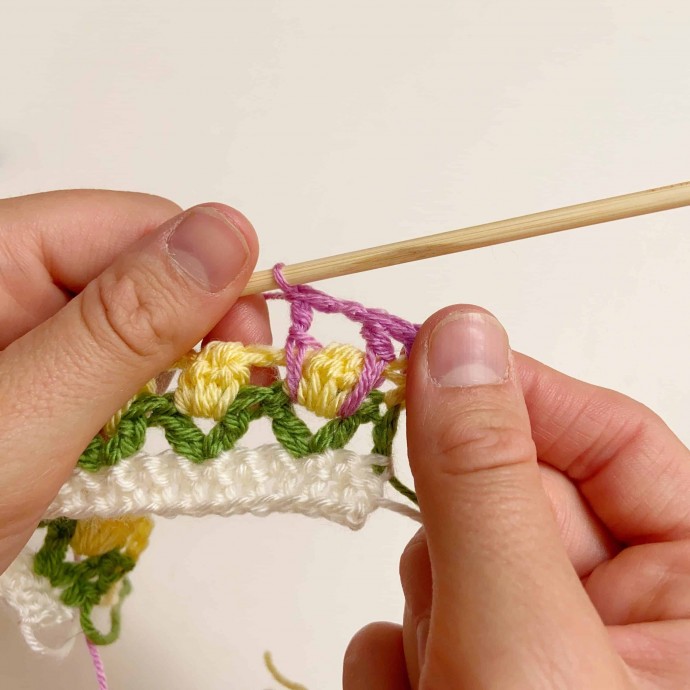 Field of Flowers Crochet Stitch Photo Tutorial
