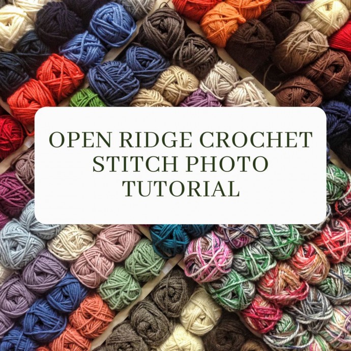 Open Ridge Crochet Stitch Photo Tutorial