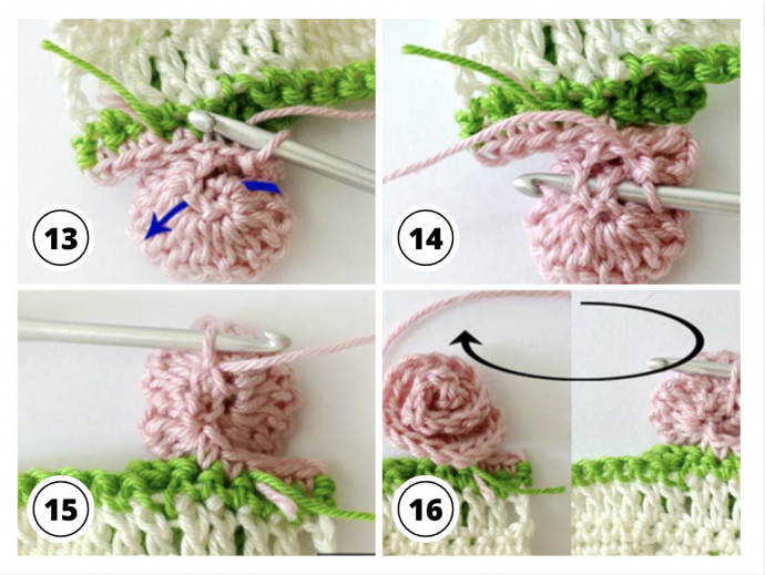 Crochet Basics: Rosebud Stitch