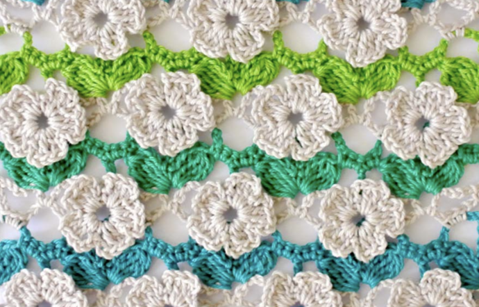 How to Make Lace Flower Crochet Stitch