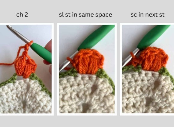 Pumpkin Blanket Border Crochet Pattern