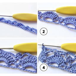 Crochet Basics: Shell Picot Stitch