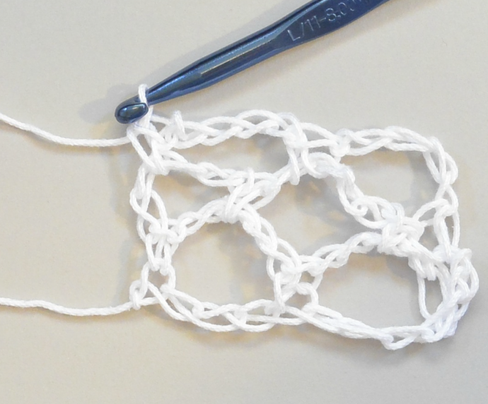 Crochet Diamond Mesh Stitch