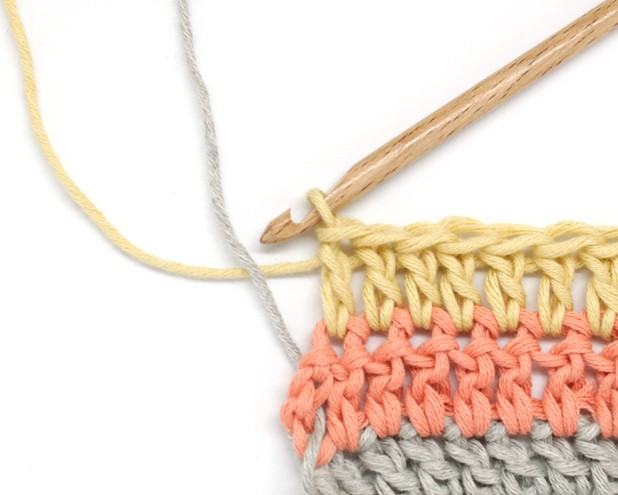 How to Carry Yarn Up When You Crochet Stripes