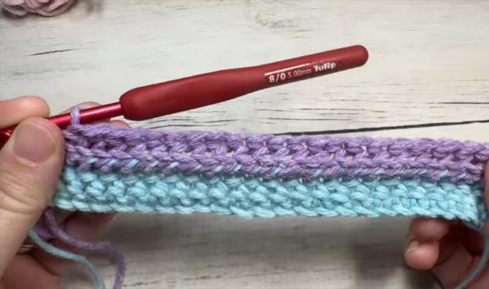 How to Crochet the Layered Brick Stitch Photo Tutotial