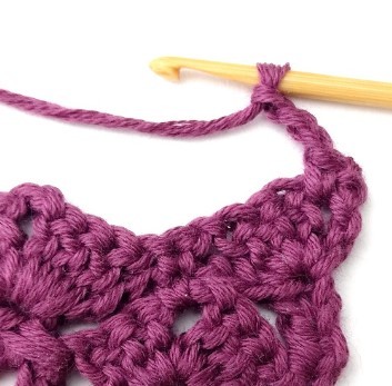 The Crossed Double Crochet and Split Fan Stitch Photo Tutorial