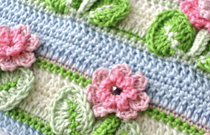 Crochet 3d Flower Stitch Tutorial