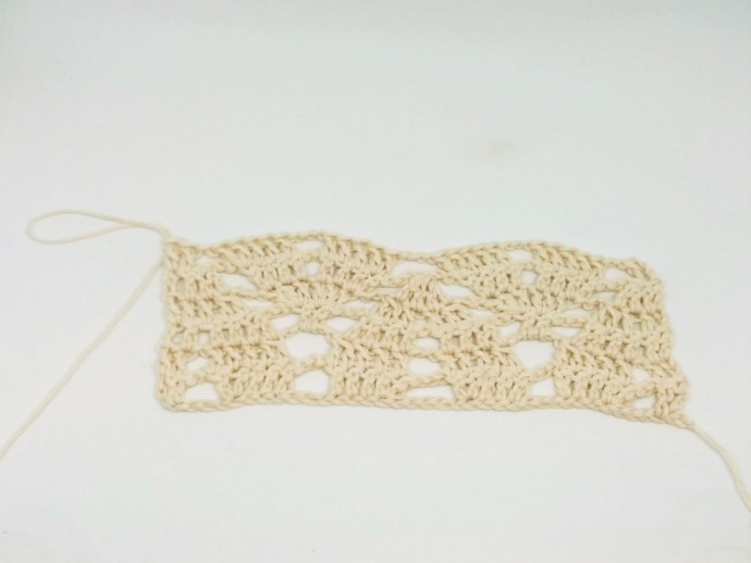 How to Crochet the Arrow Lace Stitch Photo Tutorial