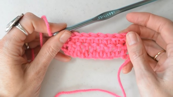 Raised Ripple Crochet Stitch Photo Tutorial