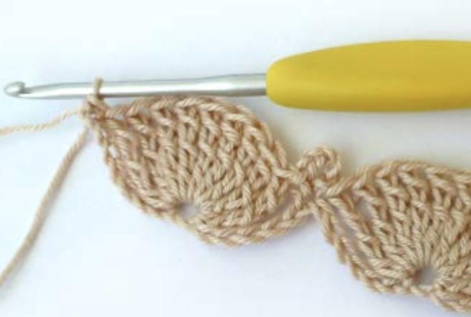 Crochet Textured 3D Shell Stitch