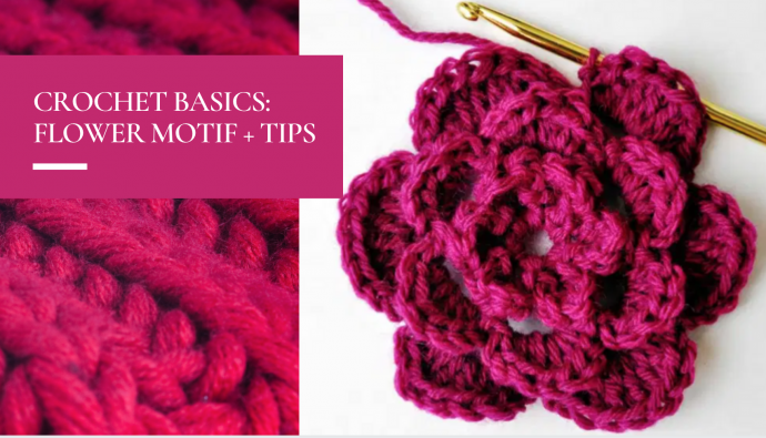 Easy Crochet Flower + Tips
