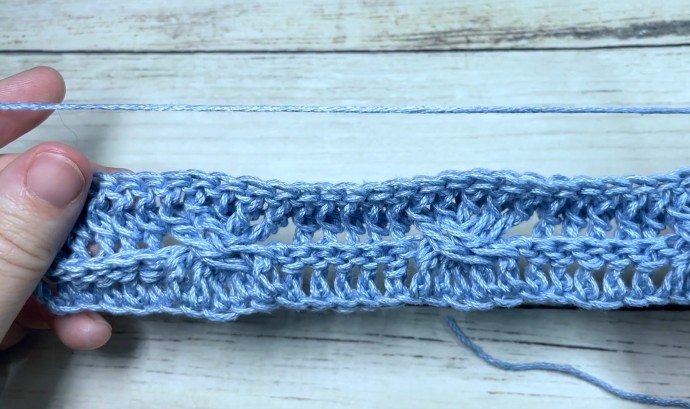How to Crochet the Slanted Brick Stitch Photo Tutorial