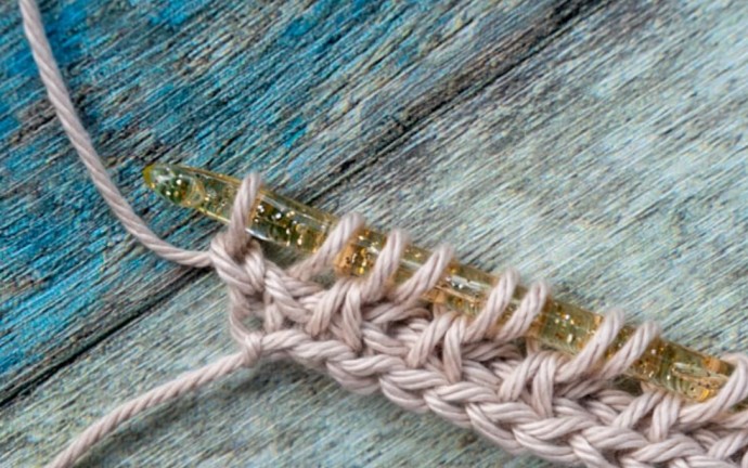 How to Crochet the Tunisian Yarn Over Lace Stitch Photo Tutorial