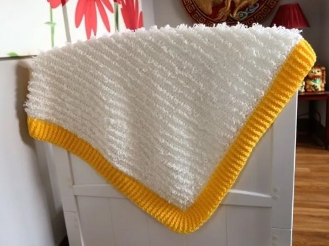 Loops & Ridges Baby Blanket Crochet Tutorial