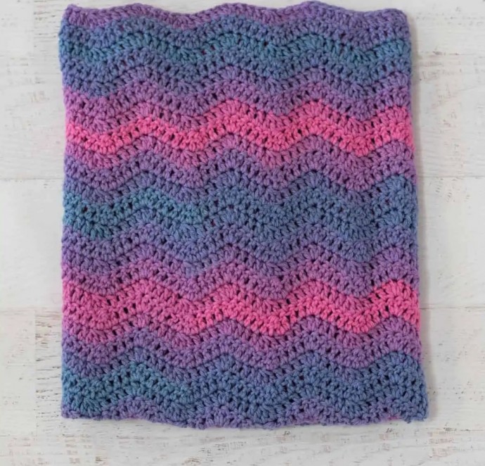 Oh Darling Crochet Ripple Baby Blanket