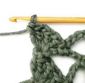 Stacked Triangles and Eyelet Crochet Stitch Photo Tutorial