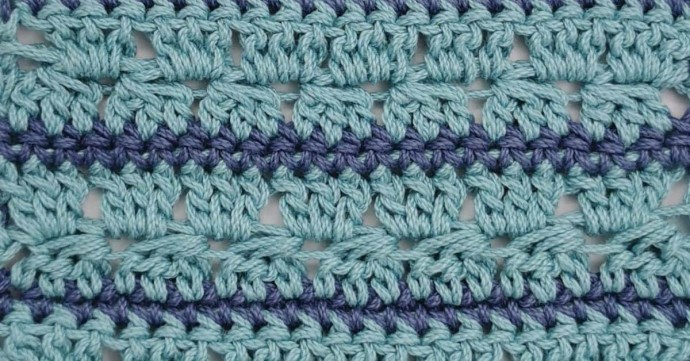 Waves and Stripes Crochet Stitch Photo Tutorial