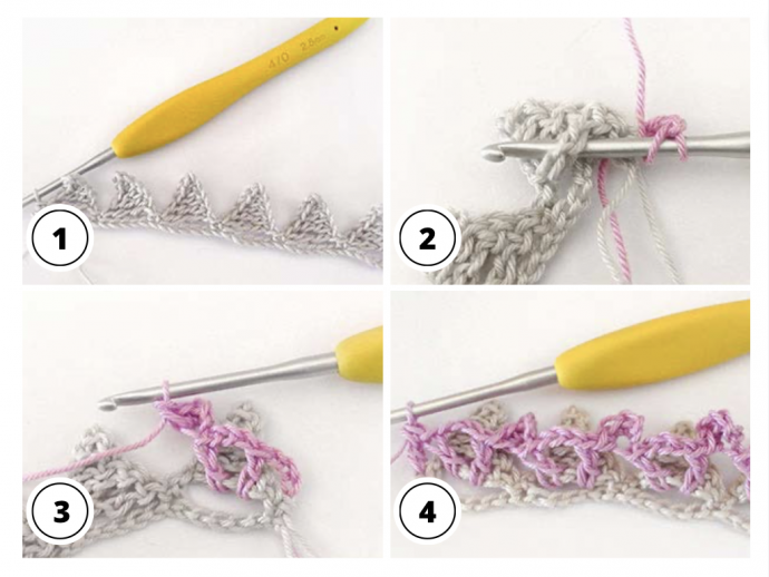 Crochet Triangle Stitch