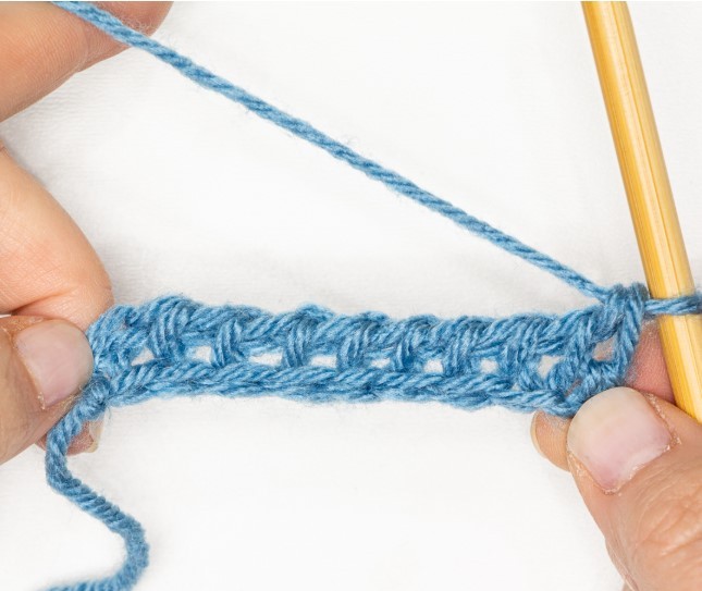 How to Crochet the Tunisian Knit Stitch Photo Tutorial