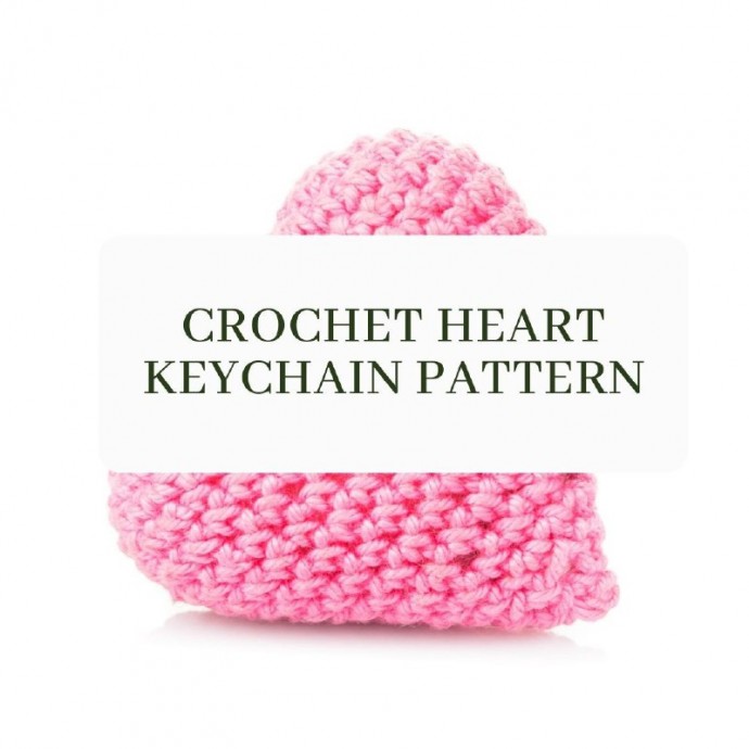 Crochet Heart Keychain Pattern