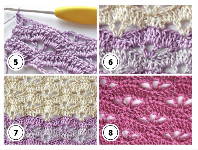 Crochet Ripple Stitch Simple Tutorial