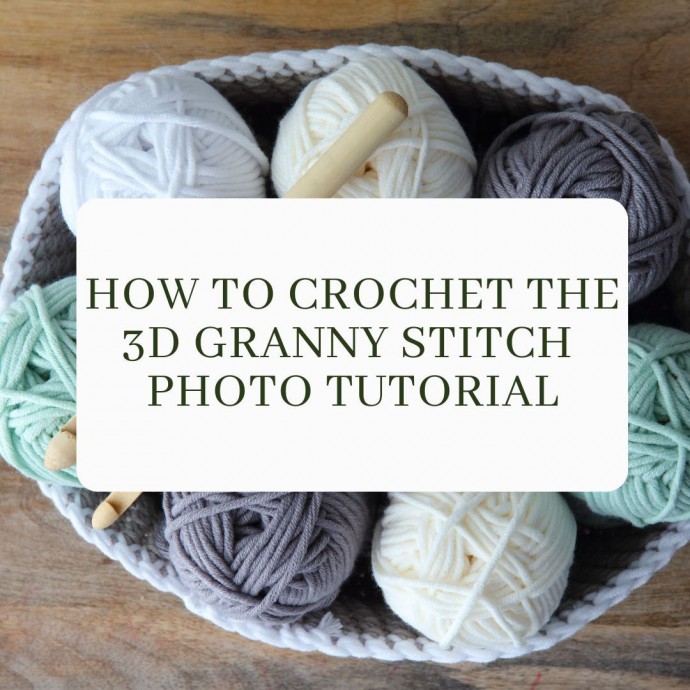 How to Crochet the 3D Twisted Granny Stitch Photo Tutorial