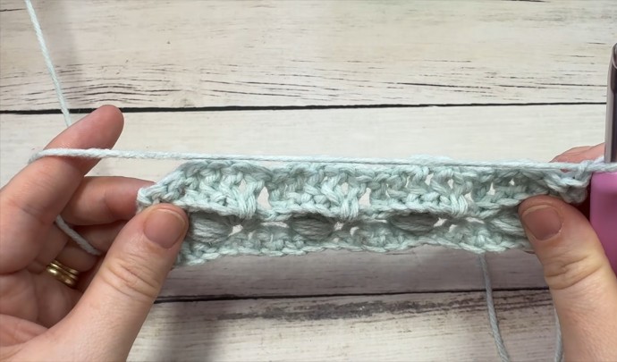 How to Crochet the Slanted Puff Shell Stitch Photo Tutorial