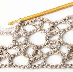 Lacy Interlocked Circles Crochet Stitch Photo Tutorial