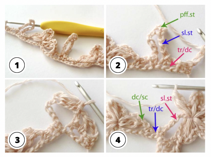 Crochet Tutorial: Flower Stitch