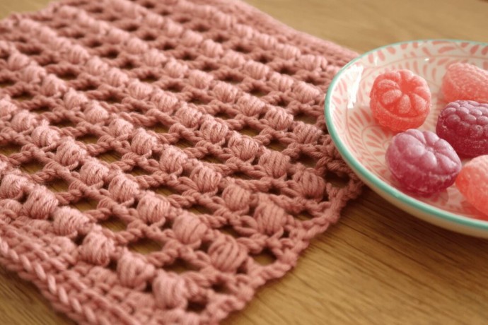 Eyelet Puff Crochet Stitch