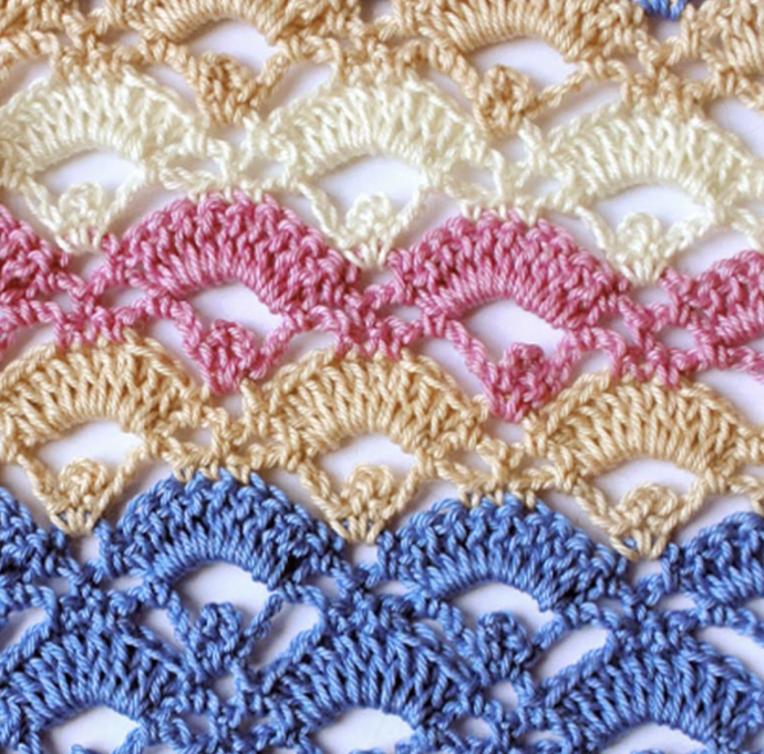 Crochet Basics: Shell Picot Stitch