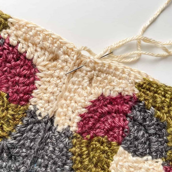 Crochet Patchwork Revelry Scarf Pattern