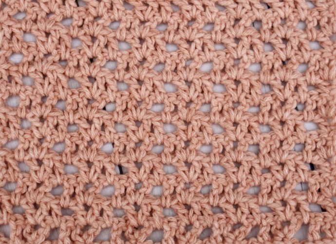 How to Crochet the Raindrop Lace Stitch Photo Tutorial