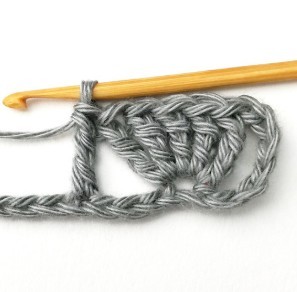 Large Uneven Fan Crochet Stitch Photo Tutorial