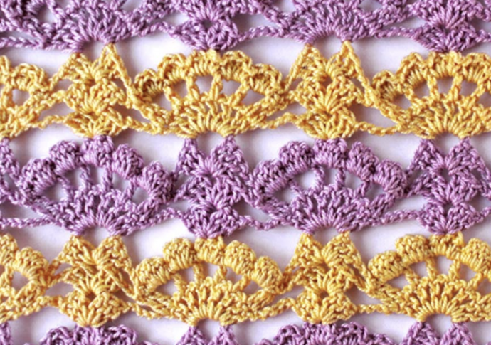 Crochet Stitch: Airy Lace Shell Stitch
