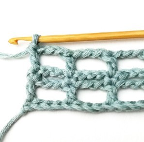 Striped Mesh Crochet Stitch Photo Tutorial