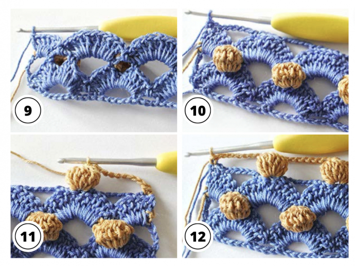 Airy Bobble Stitch Crochet Tutorial