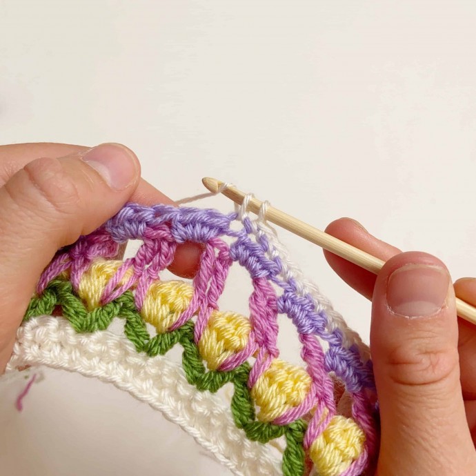 Field of Flowers Crochet Stitch Photo Tutorial