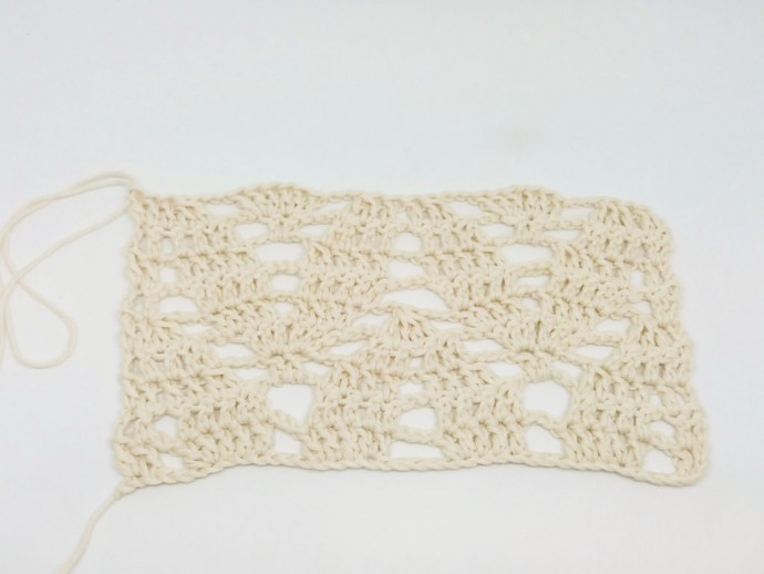 How to Crochet the Arrow Lace Stitch Photo Tutorial
