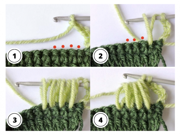 Long Loop Crochet Stitch Tutorial