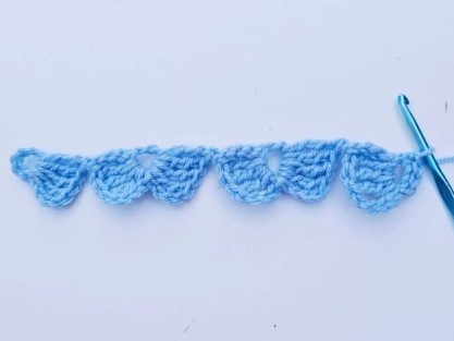 Crochet Linked Flowers Stitch Photo Tutorial