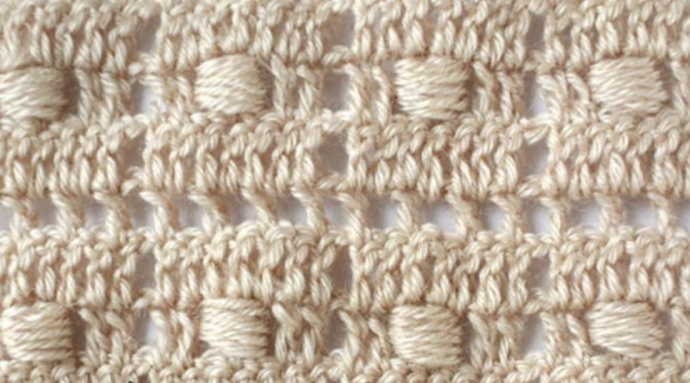 Crochet Square Puff Stitch