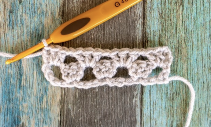 How to Crochet the Granny Stitch in Flat Rows