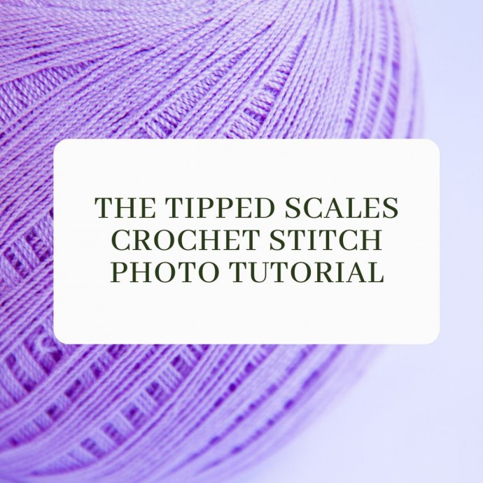 The Tipped Scales Crochet Stitch Photo Tutorial