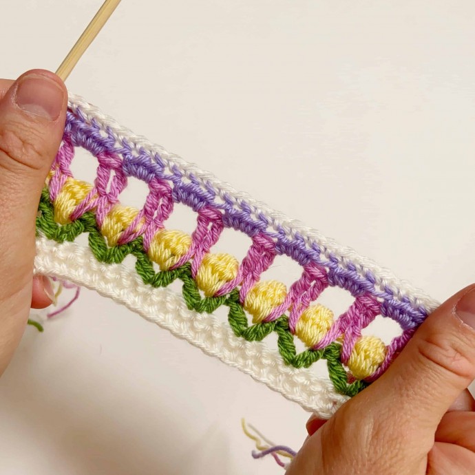 Field of Flowers Crochet Stitch Photo Tutorial