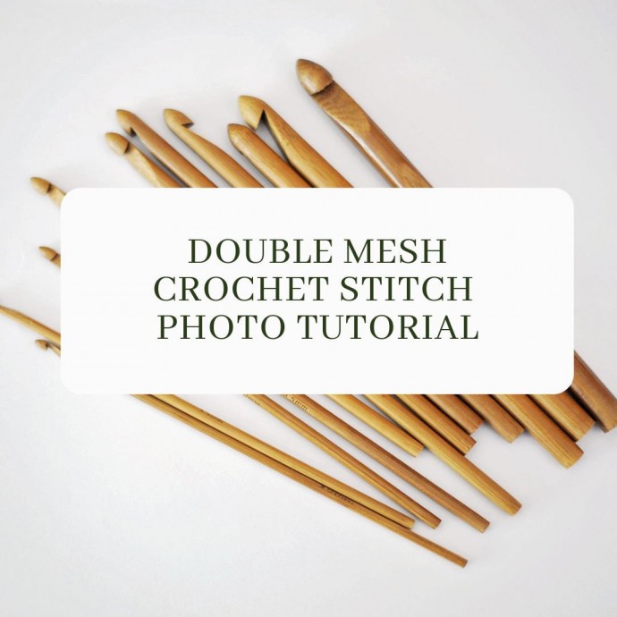 Double Mesh Crochet Stitch Photo Tutorial